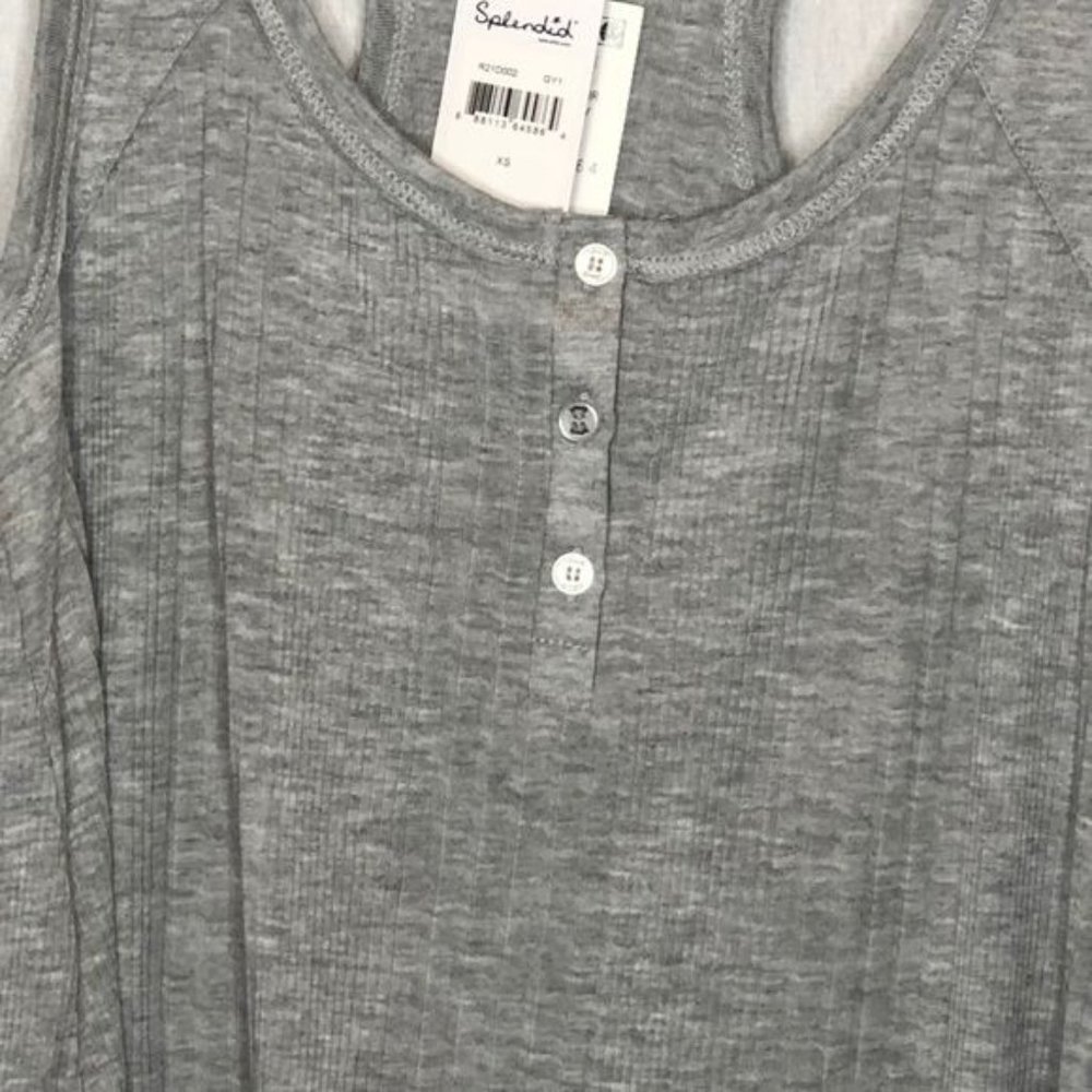 SPLENDID Racerback Sleep Tank In Light - Picture 2 of 9
